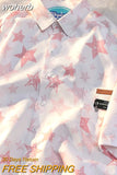 Chic Woman Blouse Star Short Sleeve Shirt Shirt Oversize Women Cool Blouse Women's Beach Shirt Summer 2023 Couple Shirt-Outfit
