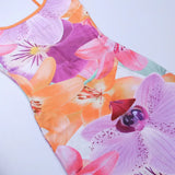 Women Tie-dye Print Suspender Dresses Summer Backless Sling Long Dress Slim Bodayxon Dresses Beach Holiday Dress WY23022SK-Outfit