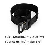 Men's Nylon Outdoor Tactical Belts Military Waist Belt with Metal Buckle Adjustable Heavy Duty Training Waist