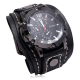 Men Watch Luxury Wristwatch Quartz Wristwatches Fashion Blue Glass Punk Style Mens Watches Relogio
