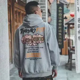 Boys Cool Men Hip Hop Hoodies Japanese Casual Sweatshirts Streetwear Men Women Loose Pullover Harajuku Devil Hoodie