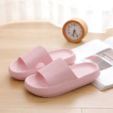 Women Fashion Summer Non-slip Sandals Shoes Beach Slides High Heels Shower Slipper Soft Sole Women Men Ladies