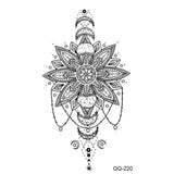 Waterproof Temporary Tattoo Stickers Black Somnus Flower Plant Small Size Tatto Flash Tatoo Fake Tattoos for Man Kid Girl
