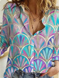shirts casual long sleeved blouses plus size