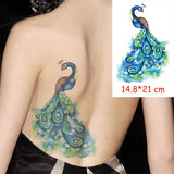 Waterproof Temporary Tattoo Sticker Sexy Letter Pattern Totem Tatoo Water Transfer Fake Tatoo Flash Tatto Woman Man 14.8*21
