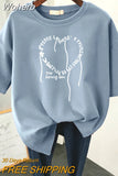 Oversized T Shirts 100% Cotton Plus Size T Shirt Summer Top Tees Heart Printed O Neck L-6XL Short Sleeve Tshirt Women-Outfit
