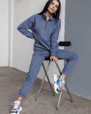 And Autumn 2025 Fashion Casual Hoodie Two Sets Of Long-Sleeved Solid Color Grip Velvet Feet Leisure