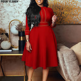 Lady A-line Dress African Long Dresses for Women 2023 Summer Sale Evening Party High Waist Robe Femme Plus Size Ladies-Outfit