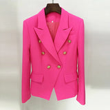 2025 Star Fashion Metal Lion Head Buckle Double Buckle Blazer