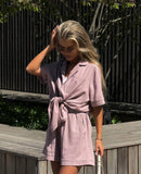 Summer Women's Wears Clip With Short Sleeve Shorts Fashion Casual Set