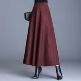 Dress Women's Autumn And Winter Big Skirt Mid-Length Skirt 2025 Autumn And Winter New Dress Showing Skinny