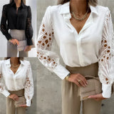 Creative Long Sleeve Women's Lace Stitching