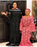 Africa Lace Dress Dashiki African Dresses For Women Super Size Traditional Boubou Robe Africaine Femme African Clothes-Outfit
