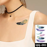 Water Transfer Tattoo Sexy Red Lips Print Tattoo Body Art Waterproof Temporary Fake Flash Tattoo for Man Woman Kid