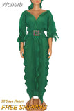 Colors African Dresses for Women Pleat Africa Dress African Clothes Fashion Long Maxi Evening Party Dress Robe Africaine Femme-Outfit