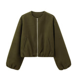And Autumn 2025 Fashion New Soft Bomber Jacket Women's