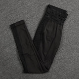 Fashion Fitness Gym 2 Piece Set Women Sexy Snake Elastic Tracksuit Sportswear Thin Soft Workout Bra and Leggings
