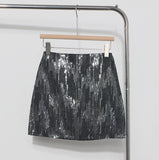 Real Shooting Hot Girl High Waist A Word Lysing Skirt New Flash Short Skirt Anti-Walking Step Bag Hip Skirt