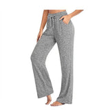 Autumn New Fashion Empire Bandage Women's Long Pants 2021 Casual Loose Solid Pocket Ladies Straight-leg Pants Pluse