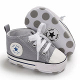 Boys Girls First Walkers Shoes Infant Toddler Soft Sole Anti-slip Baby Shoes Newborn Canvas Baby Sports Sneakers