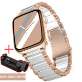For Apple Watch6 5 4 3 2 1 42mm 38mm 40MM 44MM Metal Stainless Steel Watchband Bracelet Strap for iWatch Series