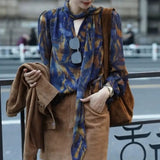 Spring Dress New French Long-Sleeved Shirt Women's Lace Collar Chic Commuter Blouse Fashion Shirt
