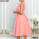 Women Elegant Party Dresses Sexy One Sleeve Ruffle Pleat A Line Dress High Waist Robe Africa Classy Summer Fashion Gowns-Outfit