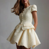 Women's Fashion Style High-End Feel Cardigan Small Scented Breeze Tatong Skirt Dress Elegant Dignified Women's