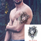 Waterproof Temporary Tattoo Sticker Pirate Ship Skull Flag Tatoo Water Transfer Fake Tatoo Flash Tatto Woman Man Kid 14.8*21