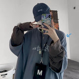 Cross of Thorns fake two-piece for men women long-sleeved dark hip-hop loose large size autumn new trend top