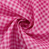 Woherb Women's Pink Checked Butterfly Collar Long-Sleeved Dress Temperament Fashion Design Sense A Line Skirt-Outfit