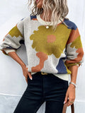 Autumn And Winter Round Collar Long Sleeve Knitted Fashion Tie With A Casual Jacket Sweater