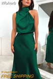 Elegant Turtleneck Pleated Bodycon Black Summer Long Dresses For Women 2023 Prom Dress Evening Dress Ladies Party Midi Dress-Outfit