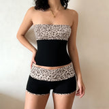 Style Retro Embroidery Patterned Waist Dress Sexy Deep V-Neck Hanging Neck High-Waisted Lotus Leaf Side