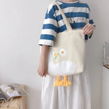 Luxury Designer Handbags 2020 New Cute Duck Women Shoulder Bag Casual Canvas Small Bag Large Capacity Conventional Hand