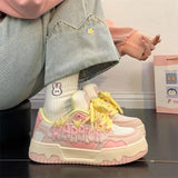 Thick-Soled Shoes Women 2025 Autumn New Student Running Sneakers Dopamine Casual Shoes