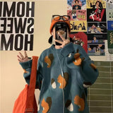 retro sweater women loose new all-match tops winter women's fashion pullovers women sweaters Korean