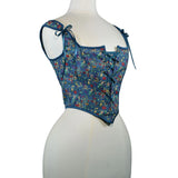 Strawberry Berry French Court After Strapped Corset Retro Bouquet Of Fish Bone