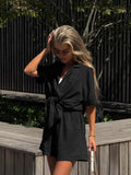 Summer Women's Wears Clip With Short Sleeve Shorts Fashion Casual Set