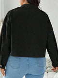 Large Women's Corduroy Short Casual