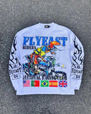 Long-Sleeved Blouse Loose Statue Of Liberty Chao Street Youth
