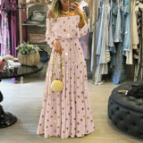 Kaftan Dress Women Printed Party Dress 2022 ZANZEA Puff Sleeve Bohemian Holiday Spring Sundress Lady Casual Vestido