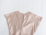 New Pleated Silk Satin Dress 2454845-Outfit