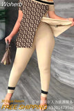Women Spring Summer Geometric Print Split Hem Top & Pants Set 2pcs Clothes Suit Fashion Casual-Outfit