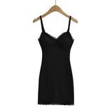 Fashion Women's Sexy Hot Girls Lace Breast Cushion Suspender Dress Spring And Summer Fashionable Hip Skirt-Outfit