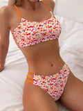 Woherb New Sexy Leopard Print Split Two-Piece Sexy Bikini