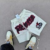 Shorts Letter Printing Casual Street Youth Sweater Sweatpants Casual Lazy