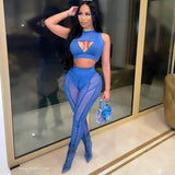 hirigin Sexy Perspective Mesh High Waist Hip Slim Sports Casual Pants Fashion Patchwork Sheer Women Leggings Fitness