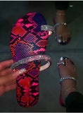 Slippers Women Summer Sandals 2021 Fashion Bling Female Candy Color Flip Flops Beach Diamond Flat Shoes Outdoor