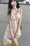 Sleeveless Dresses Women 2023 Summer Sweet Tender Lovely Sexy Vintage Casual Females Mujer Платье Женское Korean Style-Outfit